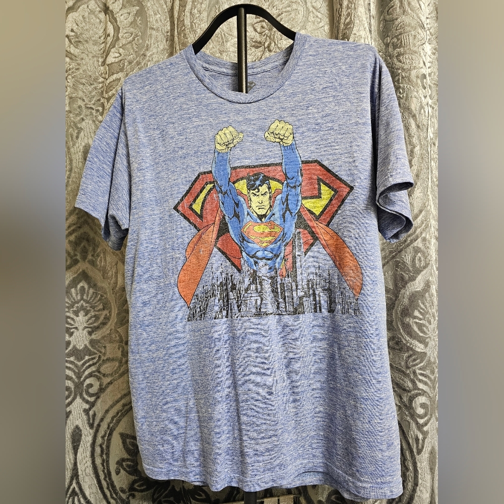 4 x $15. DC Comics Heather Blue Superman Tee